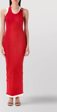 Jean Paul Gaultier layered cotton ribbed dress