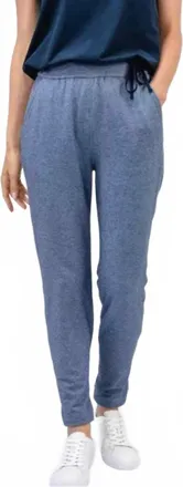 Ministry of Supply Fusion Terry Wool Blend Pants In Indigo