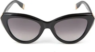 Furla Womens Sunglasses Glossy Black Acetate Eyewear