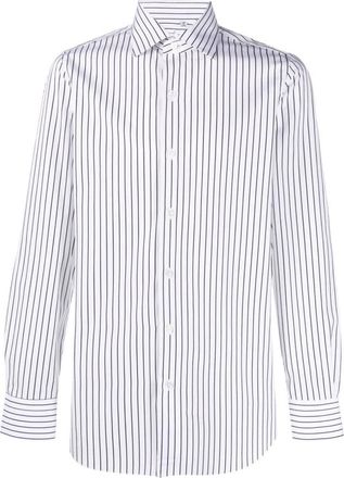 Finamore Overhemden, Dames, Blauw, XL, Katoen, Napoli Shirt