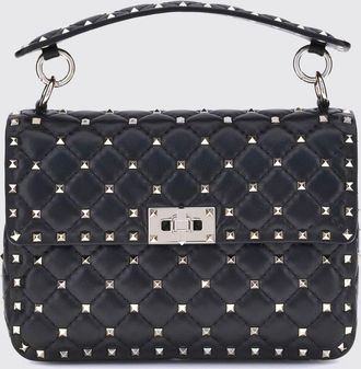 Valentino Garavani Mini borsa a mano Rockstud Spike in nappa matelass&eacute; con borchie