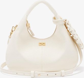 Ganni White Mini Hobo Bag in