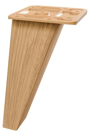 Xora FUßSET, Eichefarben, Metall, Holzwerkstoff, 4-teilig, 1.5x10x1.5 cm, Made in Germany, Badezimmer, Badmöbel, Unterschränke