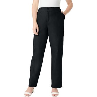 Roaman's Petite Plus Size Convertible Cargo Pants in Black at Nordstrom, Size 26Short