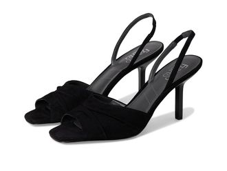 Franco Sarto Gogia Slingback Sandals Womens Sandals Black Suede : 8.5 M, Leather/Textile