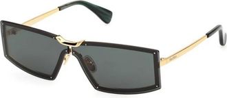 Max Mara Authentieke Mm 0118 30N Bril - Dames - Zonnebrillen - Geel - 68 MM - Accessoires