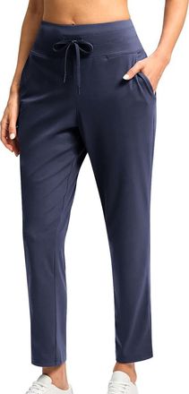 Generic Womens Joggers Sweatpants Stretchy Yoga Cropped Trousers Lightweight Comfort Jogging Pants Drawstring Elastic Waist Sweatpants with Pockets Women Jogg