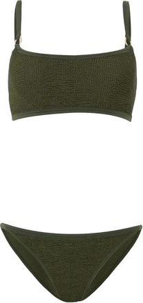 Hunza G Badmode, Dames, Groen, ONE Size, Metcrinkle Mekha