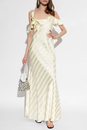 Self Portrait Strappy Dress, Womens, Yellow