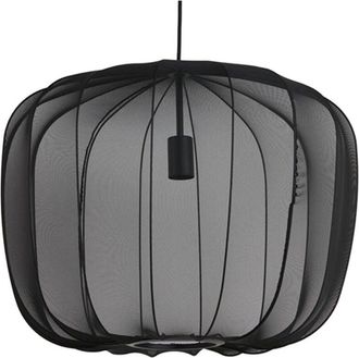 Light & Living Light & Living - L&aacute;mpara Colgante - Plumeria - Negro - Textil - &Oslash;