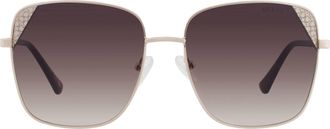 Guess Brown Gradient Square Ladies Sunglasses GF00035 32F 59