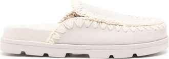 Mou almond suede slippers - women - Leather - 37 - Neutrals
