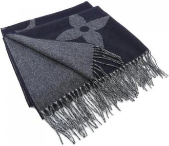 Louis Vuitton Pre-owned Scarves, female, Black, Size: ONE SIZE Pre-owned Cashmere scarves