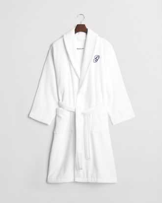 GANT Home decor Embroidered Robe (XXL) WHITE