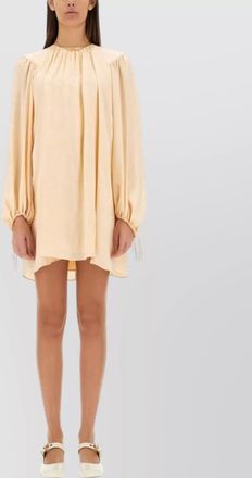 Chlo&eacute; silk shirred mini dress