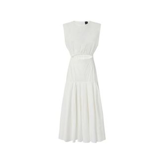 Pinko Midi Dresses, female, White, Size: XS Suzzara Midi Dress