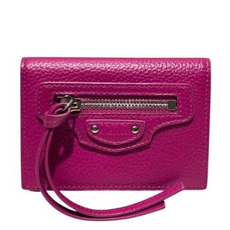 Balenciaga Pink Leather Wallet (Tri-Fold) (Pre-Owned)