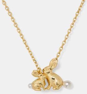 Kate Spade New York Love You, Mom Bunny Pendant