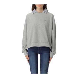 Liu Jo Sweatshirts, female, Gray, XS, Casual Long Sleeve Sweatshirt