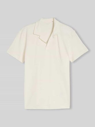 Tom Tailor Regular Fit Poloshirt aus Baumwoll-Mix mit Resortkragen in Offwhite Melange, Gr&ouml;&szlig;e XXXL