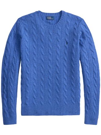 Polo Ralph Lauren Long Sleeve Cable Knit Pullover with Fitted Silhouette