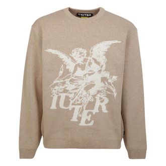 Iuter Iuter, Heren, Truien, Beige, Maat: XL Katoen