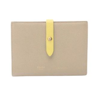 Celine Pre-owned Wallets, female, Beige, Size: ONE SIZE Pre-owned Medium Strap Multifunction Leather Wallet