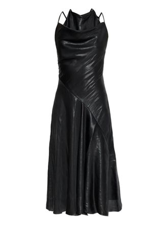 Diesel cowl-neck midi dress - Black