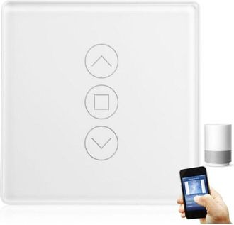 OEM Interruptor Inteligente Wi-fi Para Persianas Enrollables, 2.5d, Compatible Con Alexa, Yandex Y Google Home, Temporizador Y Control Por Voz, Requiere C