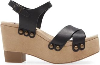 Pedro Garcia Sandalen - Dames - Sleehakken - Zwart - 40 EU - Leer - Schoenen