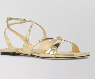 Jimmy Choo London leather flat sandals