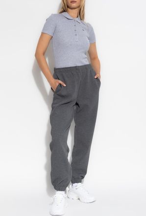 Lacoste Polo With Logo, Womens, Grey