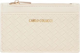 Carlo Colucci Card case - unisex - Portefeuilles - Beige - ONE Size - Accessoires