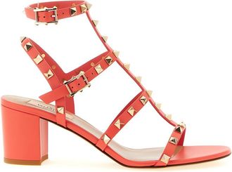 Valentino Garavani Orange Rockstud Heels