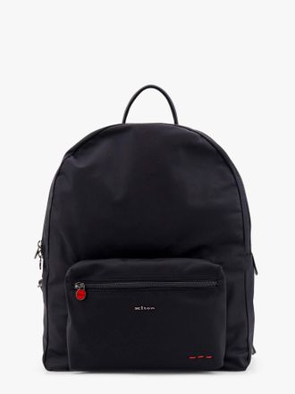 Kiton Ciro Paone Zaino in nylon con logo lettering in metallo - KITON CIRO PAONE - gender_Man