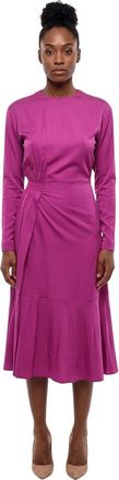 Stella McCartney Purple Crew Neck Midi Dress