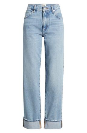 Frame Denim The Hang Cuffed Straight Leg Jeans in Brine at Nordstrom, Size 30