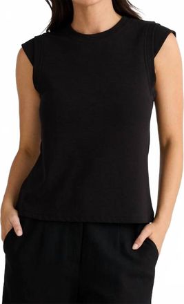 Brave & True Barlow Sleeveless Top In Black