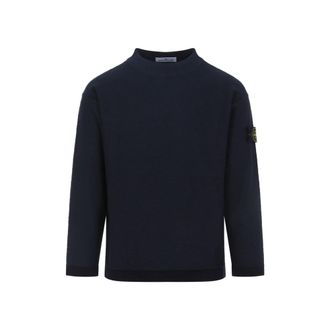 Stone Island Navy Blue Loose Sweater
