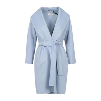 Max Mara Dames, Mantels, Blauw, Maat: XS Wol