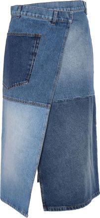 Philosophy di Lorenzo Serafini Blue Denim Skirt