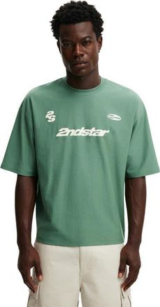 Cotton On Mens Cropped Fit Graphic T-Shirt in Faded Teal 2Ndstar at Nordstrom, Size Xx-Large