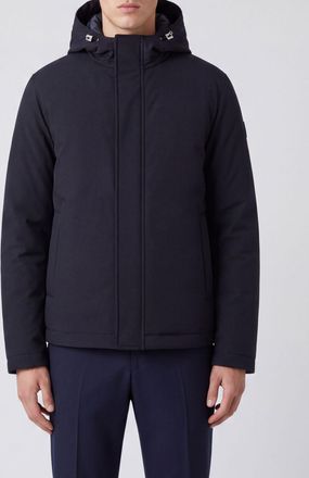 Herno Giacca a vento in nylon idrorepellente con cappuccio e imbottitura