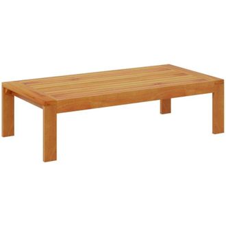 vidaXL Mesa De Jard&iacute;n Madera Maciza De Acacia 100x50x27 Cm Vidaxl