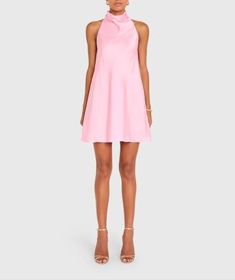 Amanda Uprichard Candy Floss Calypso Dress In Pink