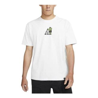 Nike ACG Iceland Map Short Sleeve T-shirt Asia Sizing Summit White DJ5735-121