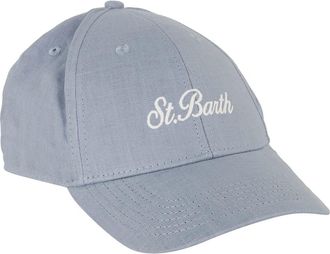 MC2 Saint Barth Accessoires, Heren, Blauw, ONE Size, Linnen, Baseballpet