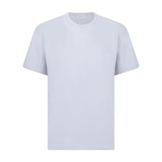 Alexander McQueen Tops, Heren, Wit, M, Katoen, Katoenen T-shirt