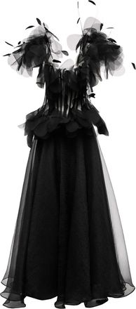 Ana Radu Abito con decorazione - Nero