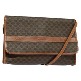 Celine Pre-owned Leather celine-bags - Dames - Vintage Schoudertas - Bruin - ONE Size - Leer - Vintage